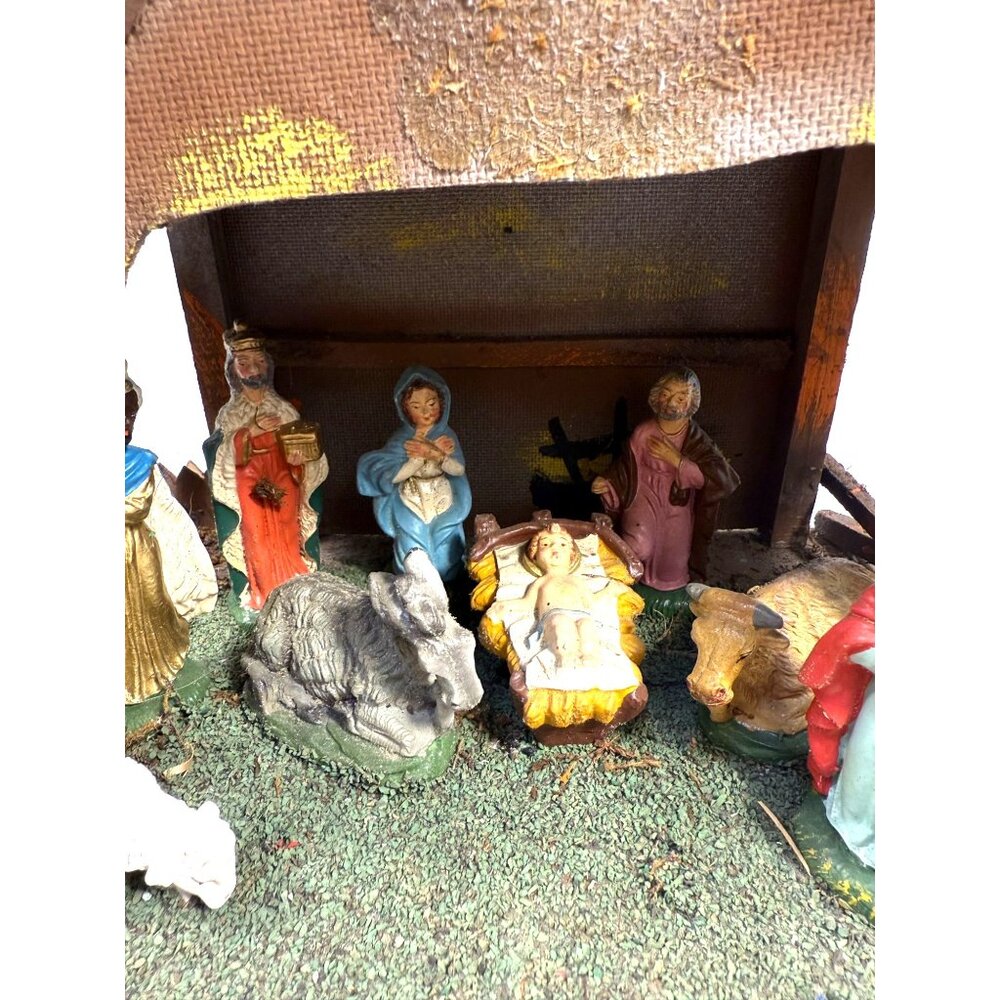 Italian Nativity Set Creche Fontanini Mid Century Handcrafted Nativity Italy Ol - Picture 7 of 16